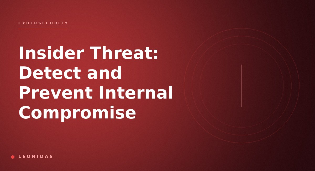Insider Threat: Detect and Prevent Internal Compromise