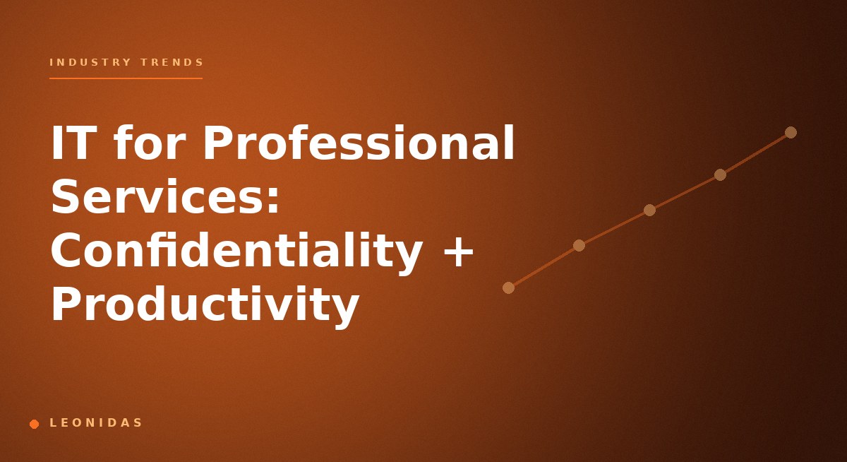 IT for Professional Services: Confidentiality + Productivity