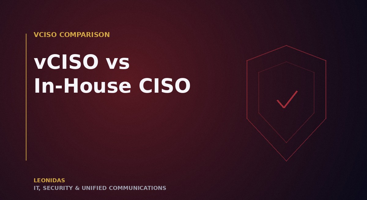 vCISO vs In-House CISO: Cost, Coverage, and Compliance Comparison